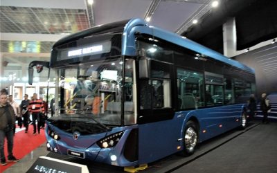 „Busworld Europe“ Turkijos „Temsa“ gamintojai pristatė elektrinį autobusą
